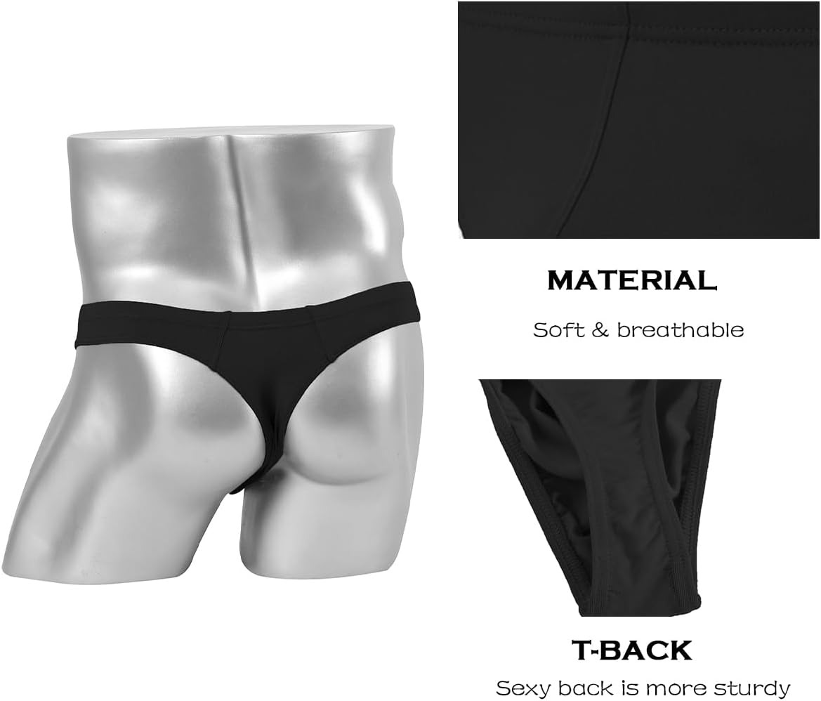 ZONBAILON Mens Thong Underwear Sexy Man Thong Butt-Flaunting Mens G-String T-Back - Image 4