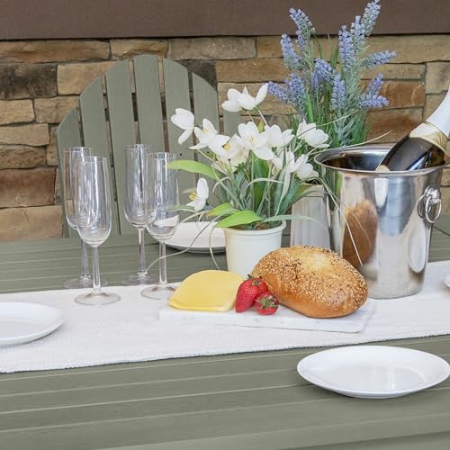 Image of highwood Hamilton 5 Piece Square Counter Height Dining Set, Eucalyptus
