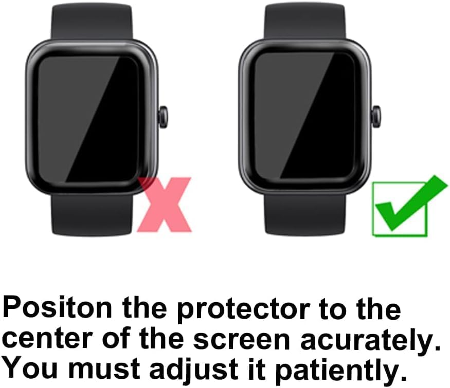 Miniatura 8 de Protectores de pantalla 3D compatibles con SOMTLERK A221 1.91" Smartwatch, 3 piezas