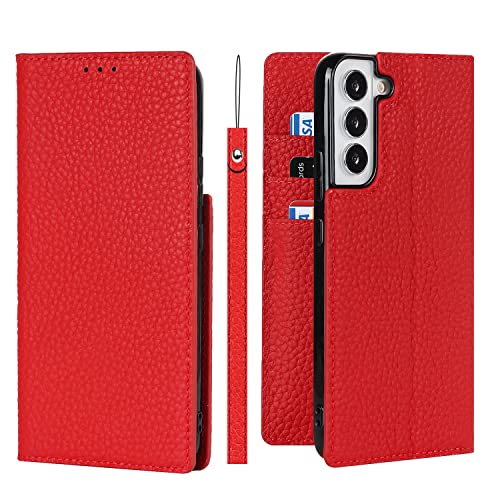 Coque S22 avec cordon et rabat pour garder les mains libres en voyage