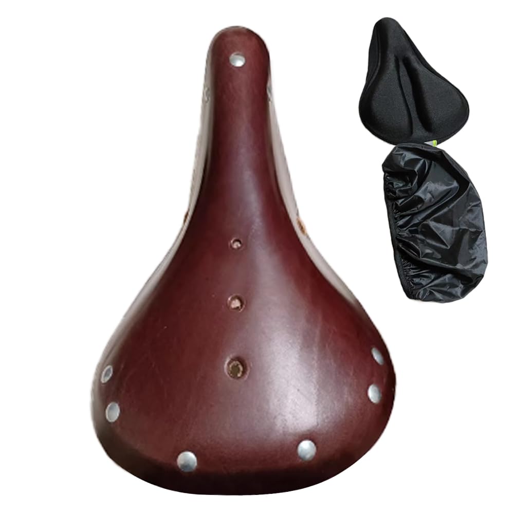 Selle De Vélo Cuir Vintage JEADUM - Original Française - Vélo Cyclotourisme