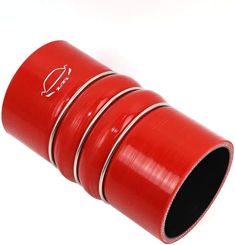 Kit de funda de manguera intercooler de silicona resistente, 4 capas reforzadas de alta temperatura, cargador de identificación de 3 pulgadas,