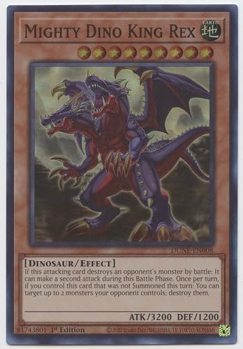 Mighty Dino King Rex - DUNE-EN008 - Super Rare - 1st Edition