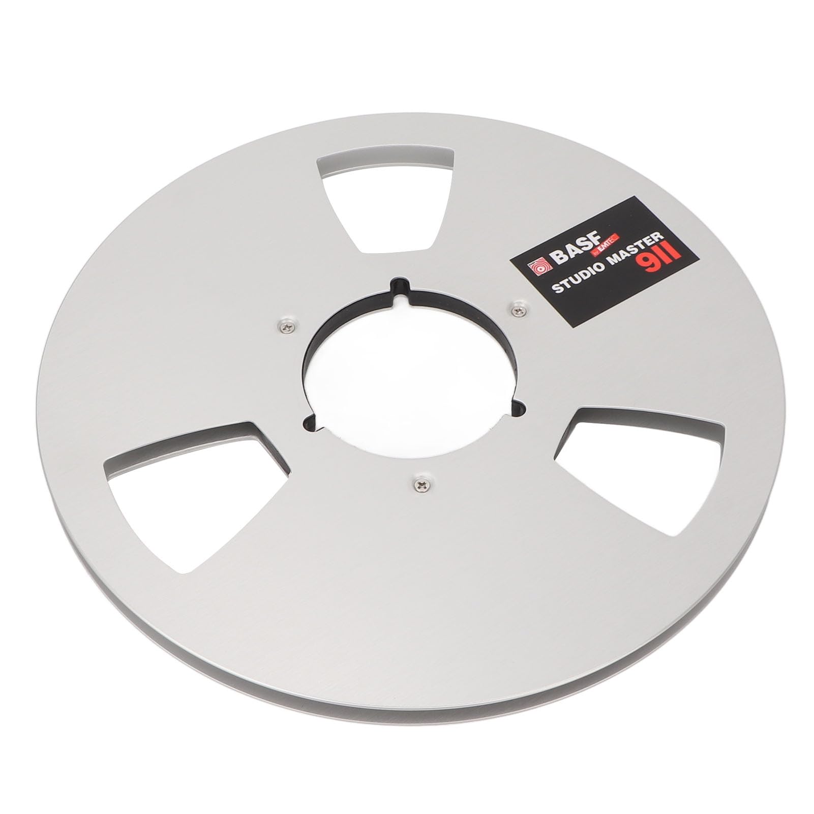 Carrete de Cinta de Grabación, Carrete de Cinta Vacío de 1/4 10 Pulgadas, Piezas de Máquina de Apertura de Disco Vacío de Aleación de Aluminio Universal para Cinta de 1/4 con Diámetro de(Plata)