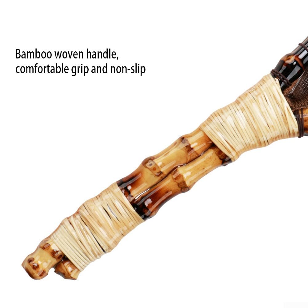 Épuisette de pêche à la mouche, cadre en bois, maille en caoutchouc souple ou maille en nylon imperméable pour attraper et libérer la truite et le bar