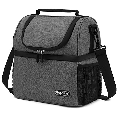 Insulated Lunch Bag for Men Women, Bagmine Adult Lunch Box for Meal Prep