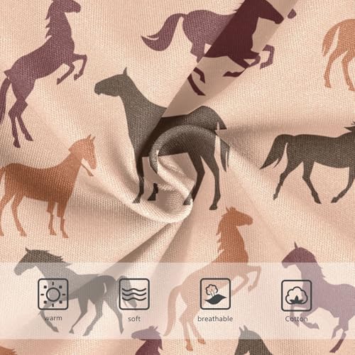 Little Girls Horse Underwear Soft Cotton Kids Panties in Sizes 2/3t, 4t, 5t, 6 and 83