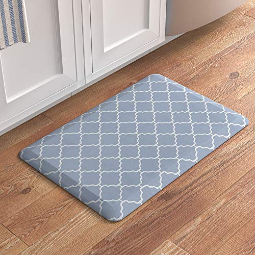 AmazonBasics Anti-Fatigue Standing Comfort Mat for Home Kitchen and Office - 20" x 30", Blue Pattern - Thumbnail 3