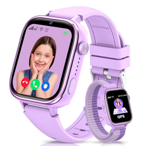 SWGOTA 4G Reloj Inteligente Niño con GPS y Teléfono, Smartwatch Niños con...