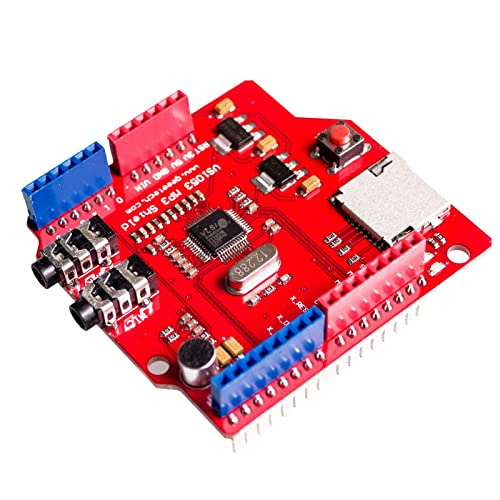 VS1053�X�e���I�I�[�f�B�IMP3�v���[���[�V�[���h���R�[�hTF�J�[�h�X���b�g�������Arduino�p�f�R�[�h�J����H����W���[��