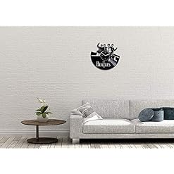 LKCAK Horloge Beatles Horloge Art Mural - Les Beatles, Paul McCartney, John Lennon, RIngo Starr, George Harrison LKCAK Horloge Beatles Horloge Art Mural – Image 4