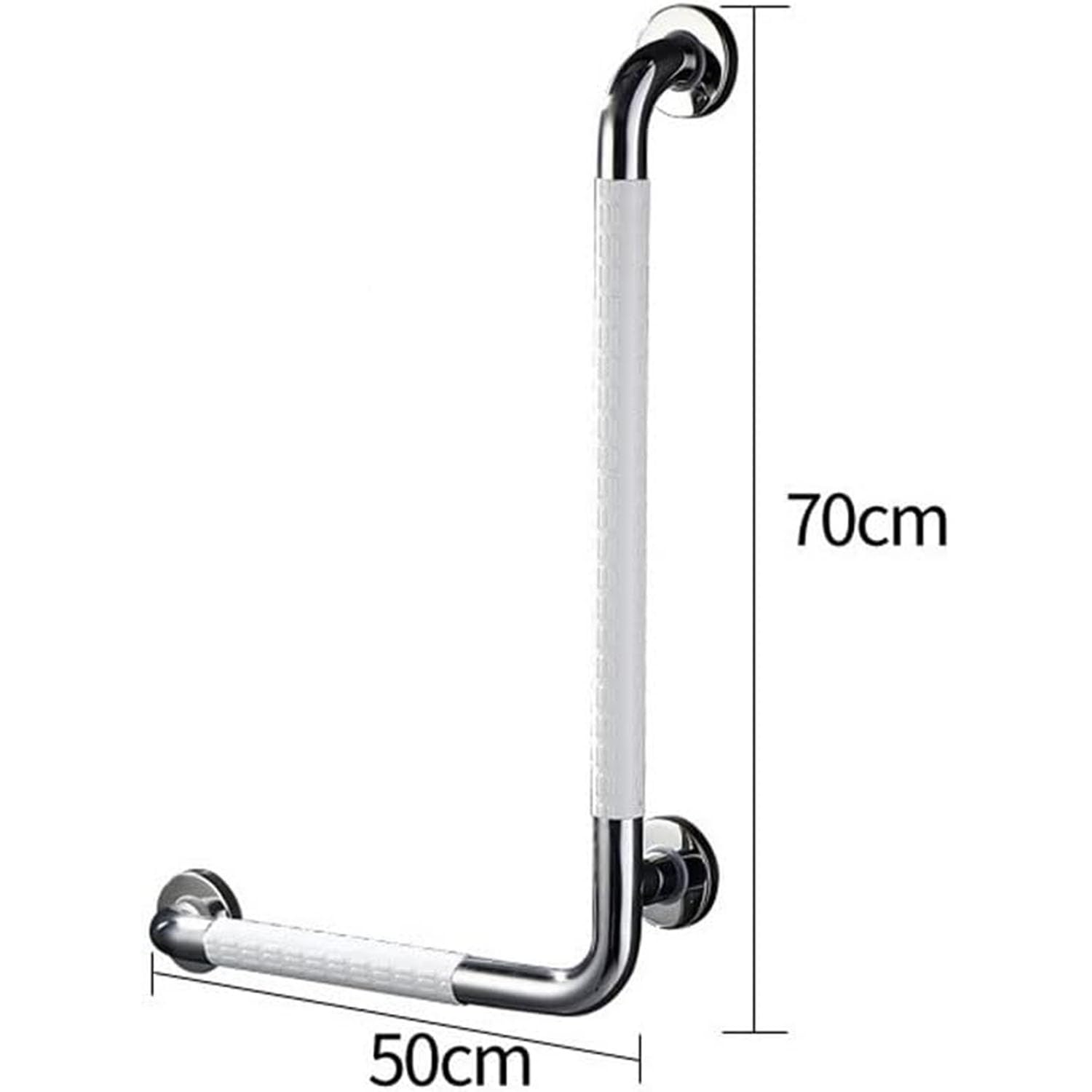 Barras De Apoyo En Forma De L, Barras De Apoyo Verticales En Ángulo para Bañeras Y Duchas, Barras De Apoyo De Seguridad para Baño De Acero Inoxidable, Barra De Apoyo Ant,A-Left