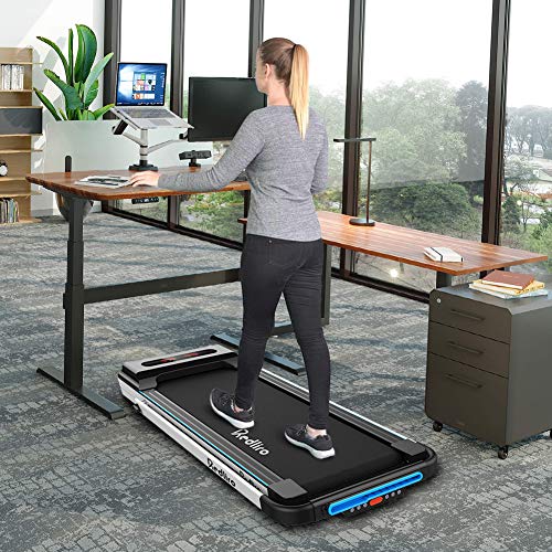 REDLIRO Under Desk Treadmill 2 in 1 Walking Machine Portable Space Saving Fitness Motorized Folding Treadmill Electric for Home Office Workout Indoor Exercise Machine - Thumbnail 5