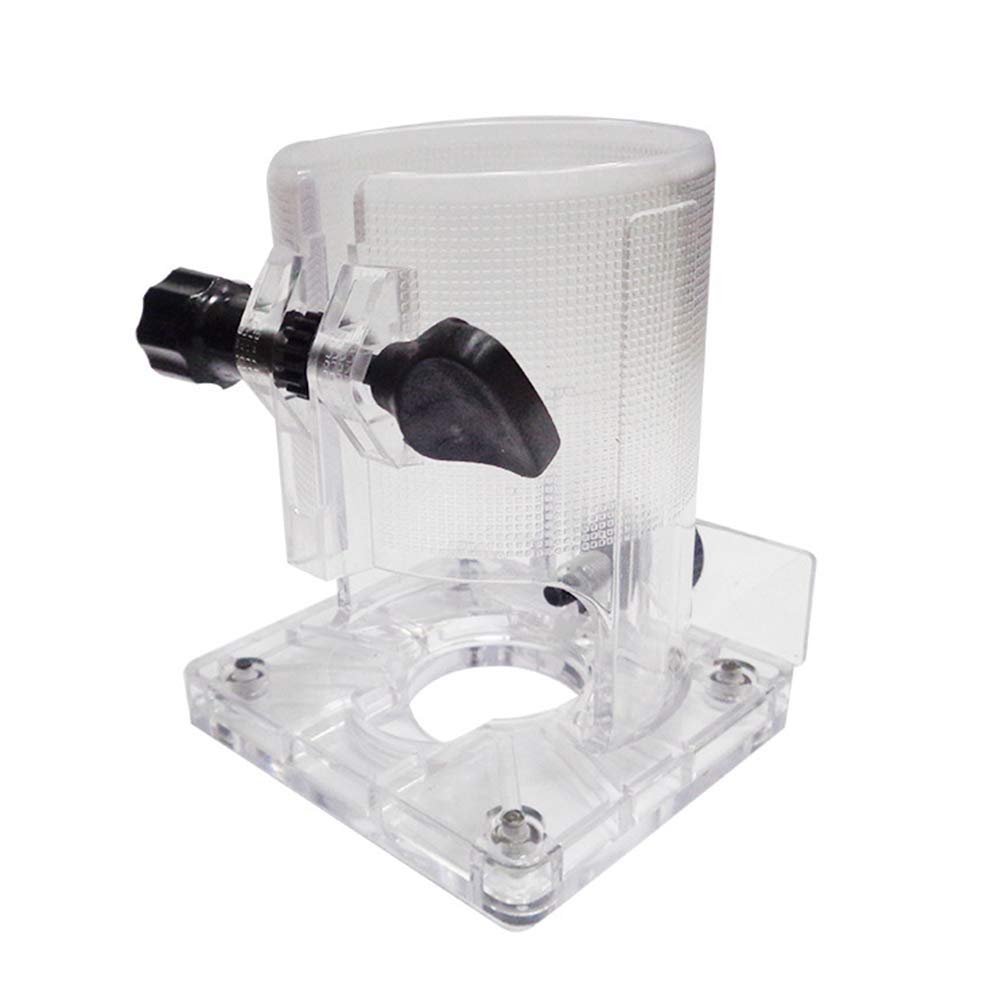 Trimmer Base Wood Working Small 2 Knobs Hard Accessories Machine 65mm Clear Desktop Shield Adjustable Parts