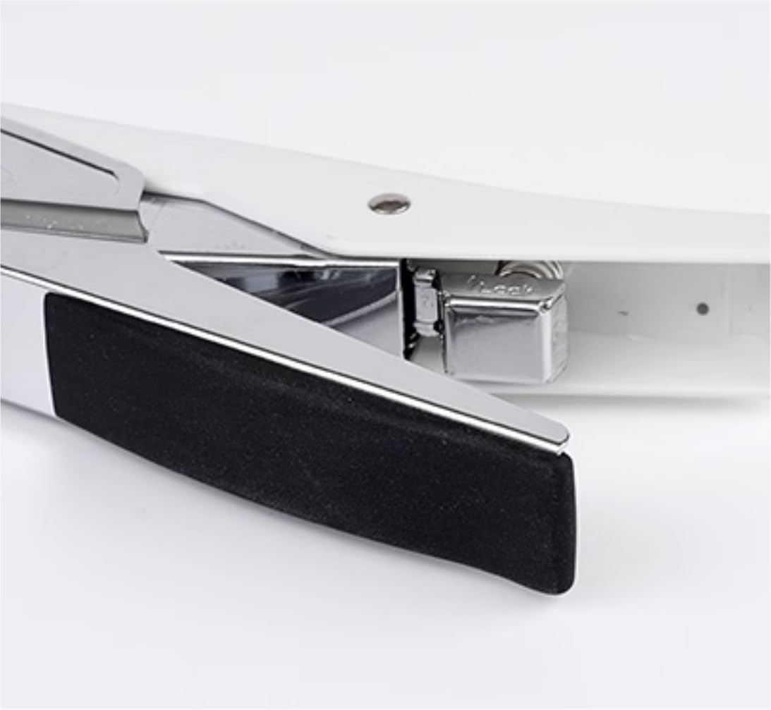 Spillatrice Pinzatrice Ufficio Cucitrice Portatile da Tavolo Adatta for Accessori da Scrivania Cucitrice Standard Multifunzione Cucitrice per Scrivania(White)