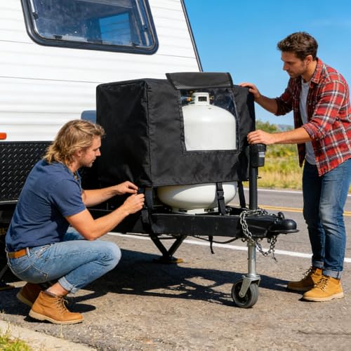 Protector de tanque de propano térmico para invierno y verano 4