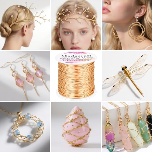 Image of 18 20 22 Gauge Jewelry Beading Wire for Jewelry Making Supplies with Versatile Pliers,Craft Jewelry Wire Tarnish Resistant