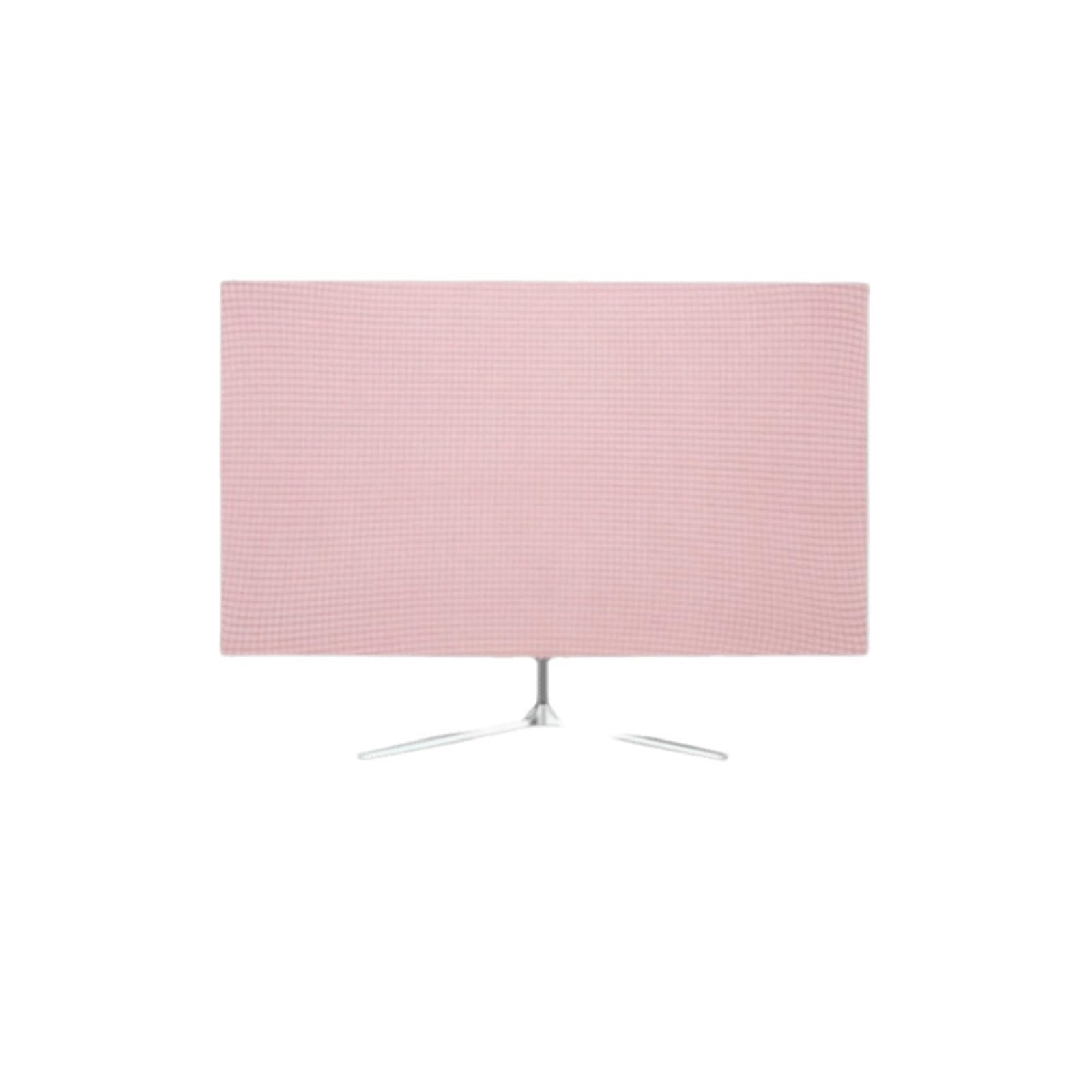 27-30 Inches Dustproof Cover Cloth Solid Color Protective Full Coverage High Elastic Computer Screen Monitor Case for Computer(Color1,L)
