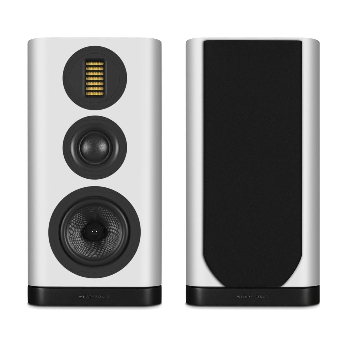 Wharfedale EVO 5.2 Altoparlanti Standmount (Coppia) - Woofer Kevlar da 6,5″, Soft Dome Midrange, Tweeter AMT, Bass Reflex a 3 vie (Bianco)