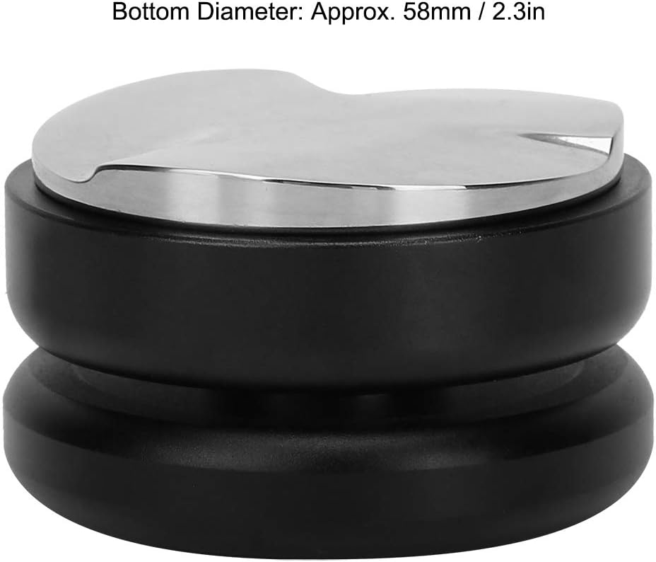 CCYLEZ Tamper Coffee Bean Pressing ToolEspresso Tamper Coffee Bean Pr58mm Stainless Steel Coffee Distributor Tamper Distribution Tamping Tool Coffee Distributor for (Powder Distributor)