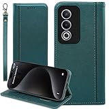 OPPO A3 5G ケース 手帳型 oppoA3 オッポ A3 5G 通用 SIMフリー ワイモバイル 楽天モバイル おっぽ a3 5g A402OP CPH2639 ストラップケース OPPOA35g カードケース オッポA3 5Gケース A35G oppo カバー ストラップ付きケース 耐衝撃 手帳 適用 Cobeimisr CASE マグネット ストラップ スマホケース ダーク グリーン