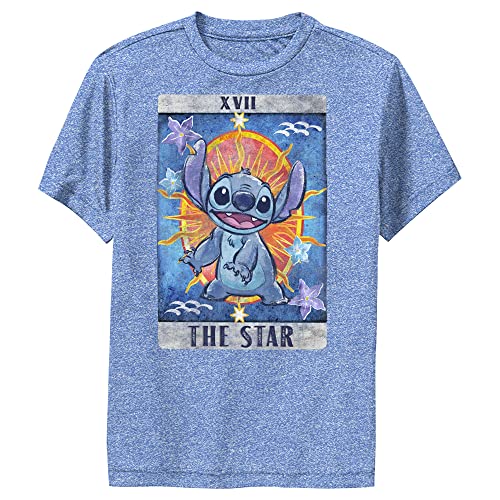 T-shirt Stitch garçon bleu chiné vêtement Disney taille M performance