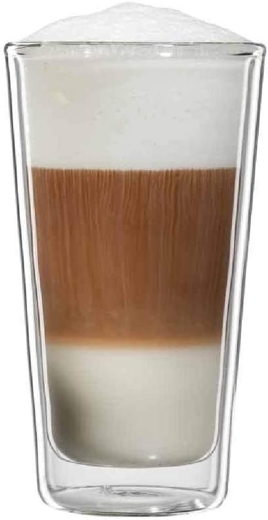 bloomix Milano C-103-300-G Double-Walled Thermal Coffee Glass (Ideal for Latte/Macchiato) Set of 2