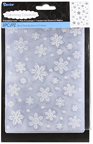 Preisvergleich Produktbild Darice Embossing Folder Background 5"X7"-Snowflake