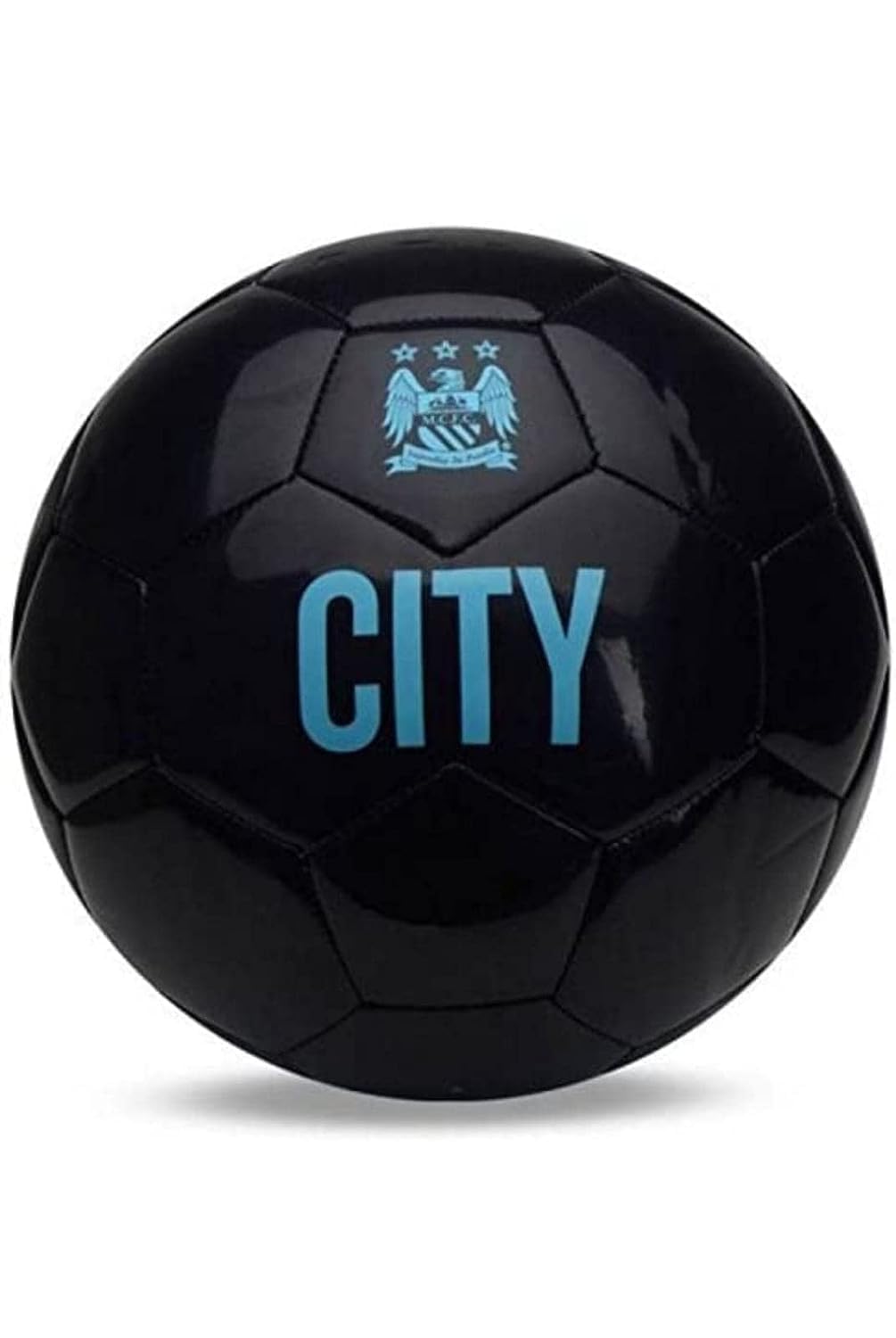 CRAZX City Black Football | Suitable for Hard Ground Without Grass | Training Ball | Soccer Ball | for Men/Women | Football Size - 5 with Pump