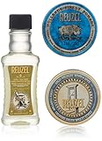 REUZEL Blue Pomade Travel Essentials - Polished Look - Kit Includes Pomade, Solid Cologne, Shampoo,...