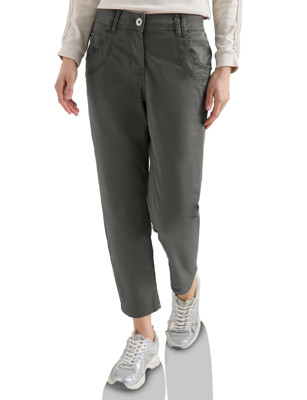 CECIL 5-Pocket Hose Style Scarlett Damen Gr.27/26 Clear Khaki