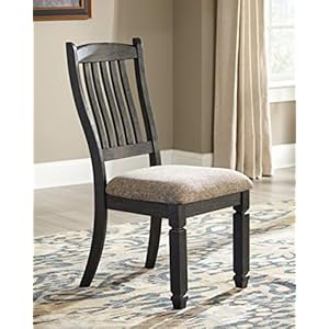 Signature Design by Ashley Tyler Creek 20 Dining Room Upholstered Chair 2 Count Antique Black