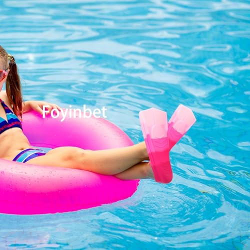 Image of Kids Swim Fins,Kids Flippers Youth Swimmer Fins Swimming Training Fins for Lap Swimming for Child Girls Boys 3XS