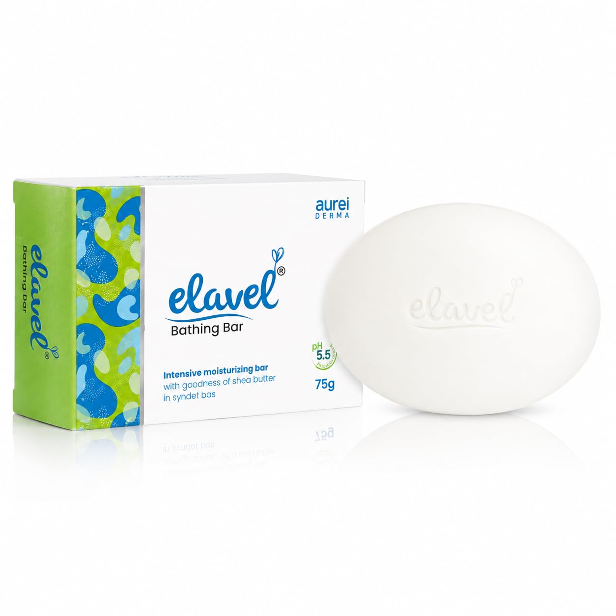 Elavel Bathing Bar, 75g | pH 5.5 Moisturizing Syndet Bar | Enriched with Shea Butter | Gentle Daily Cleansing Bar | Skin Friendly Bath Soap | Suitable for Dry Skin (1, 75)-image-11