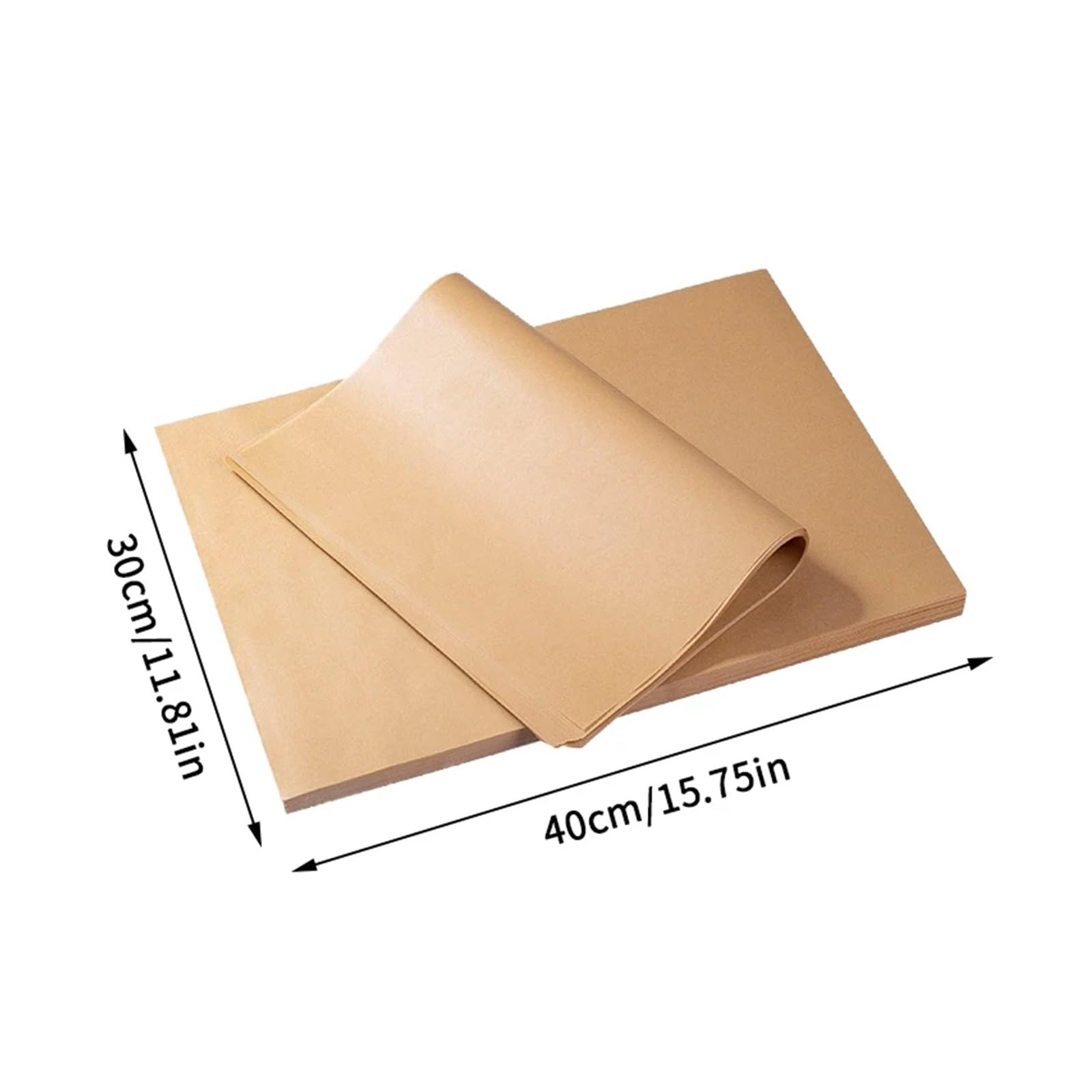 100 Uds papel for hornear hoja de pergamino antiadherente for horno freidora aire estera for asar(XL)