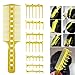 Produktbild Barber Haircutting Comb Set,Profi Haarschneideset Haarkamm mit breitem Zahn,7 in 1 Haarschneidekamm Scherenschneider über Kamm Haarschneidewerkzeug,Profi-Set Scherenkamm für Männer und Frauen(Gelb)