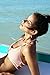 Cupshe Fashion Women's Stripe Top Floral Printing Bottom Halter Padding Two Piece Swimsuits Beach Bathing Suit , Orange, L(US 12-14)