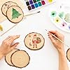 90 PCS 3-4 Inch Natural Wood Slices, Unfinished Pine Wood Circles with Barks for Coasters, DIY Crafts, Christmas Rustic Wedding Ornaments and Centerpieces,by GNIEMCKIN. #4