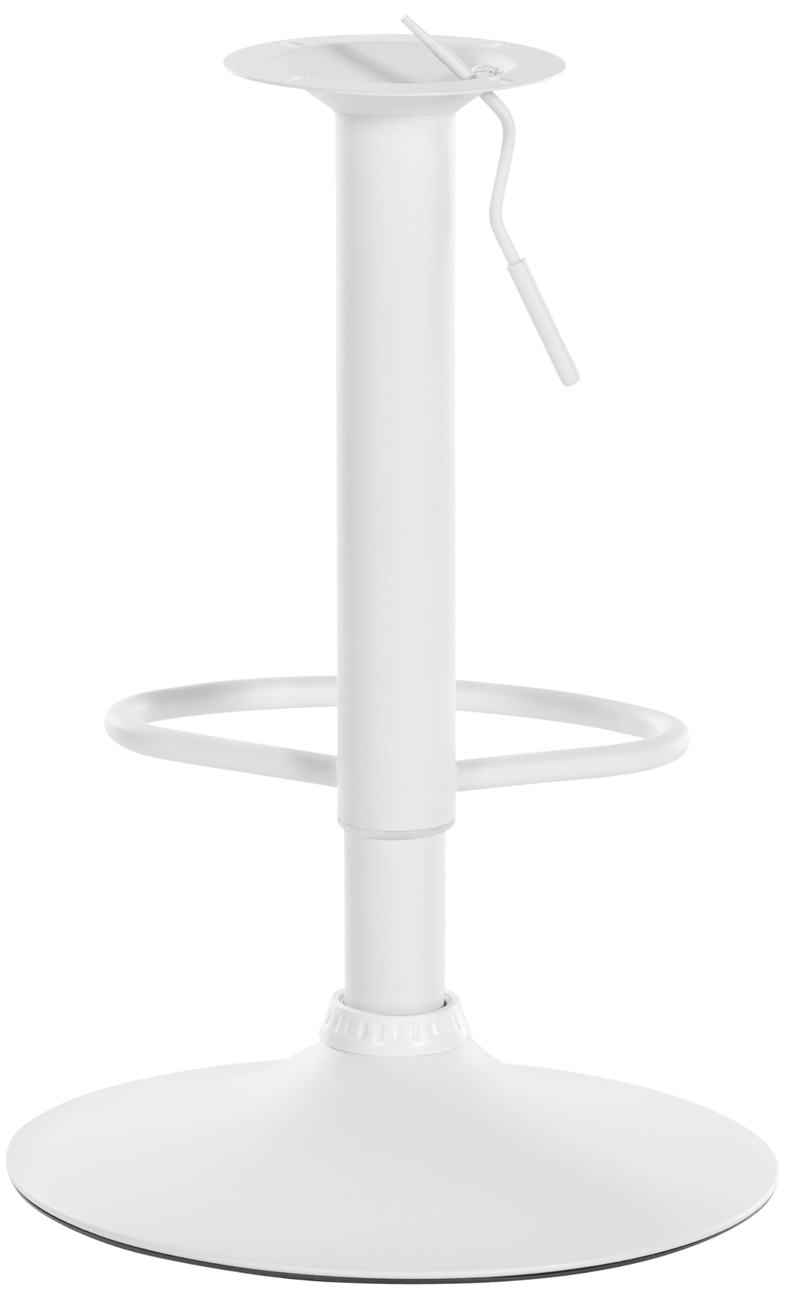 CLP XL-Gestell Für Barhocker I Verstärkte Barhockersäule I 8 X 8 Oder 10 X 10 cm Lochabstand I DIY Barhocker Bis 150 Kg | Farbe weiß Größe 10 x 10 cm