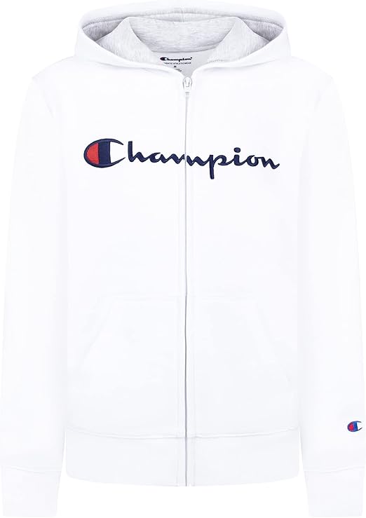 Champion Boys Fleece Hooded Zip Up Sweatshirt Hoody Kids Clothes