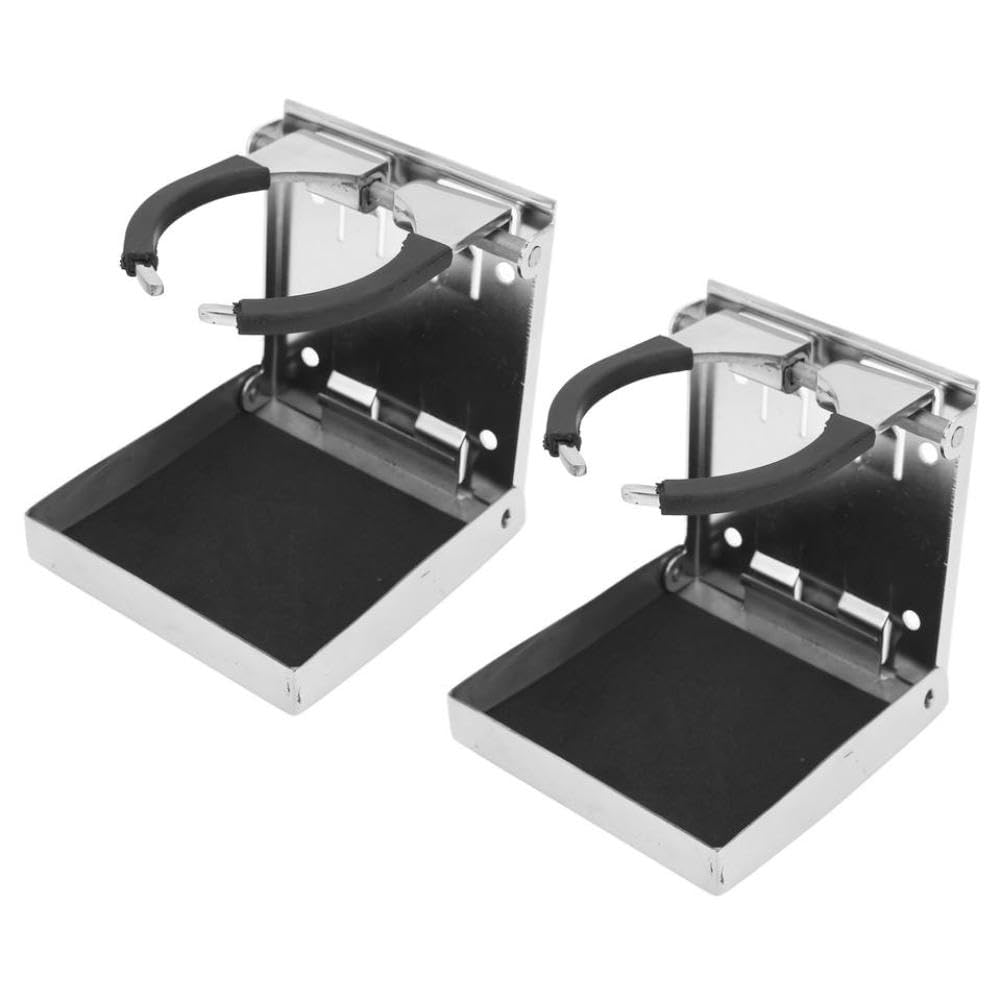 Porte-gobelet Pliable réglable avec Base antidérapante, Compatible avec Les Applications Marines et Automobiles pour canettes de 55mm à 75mm de diamètre