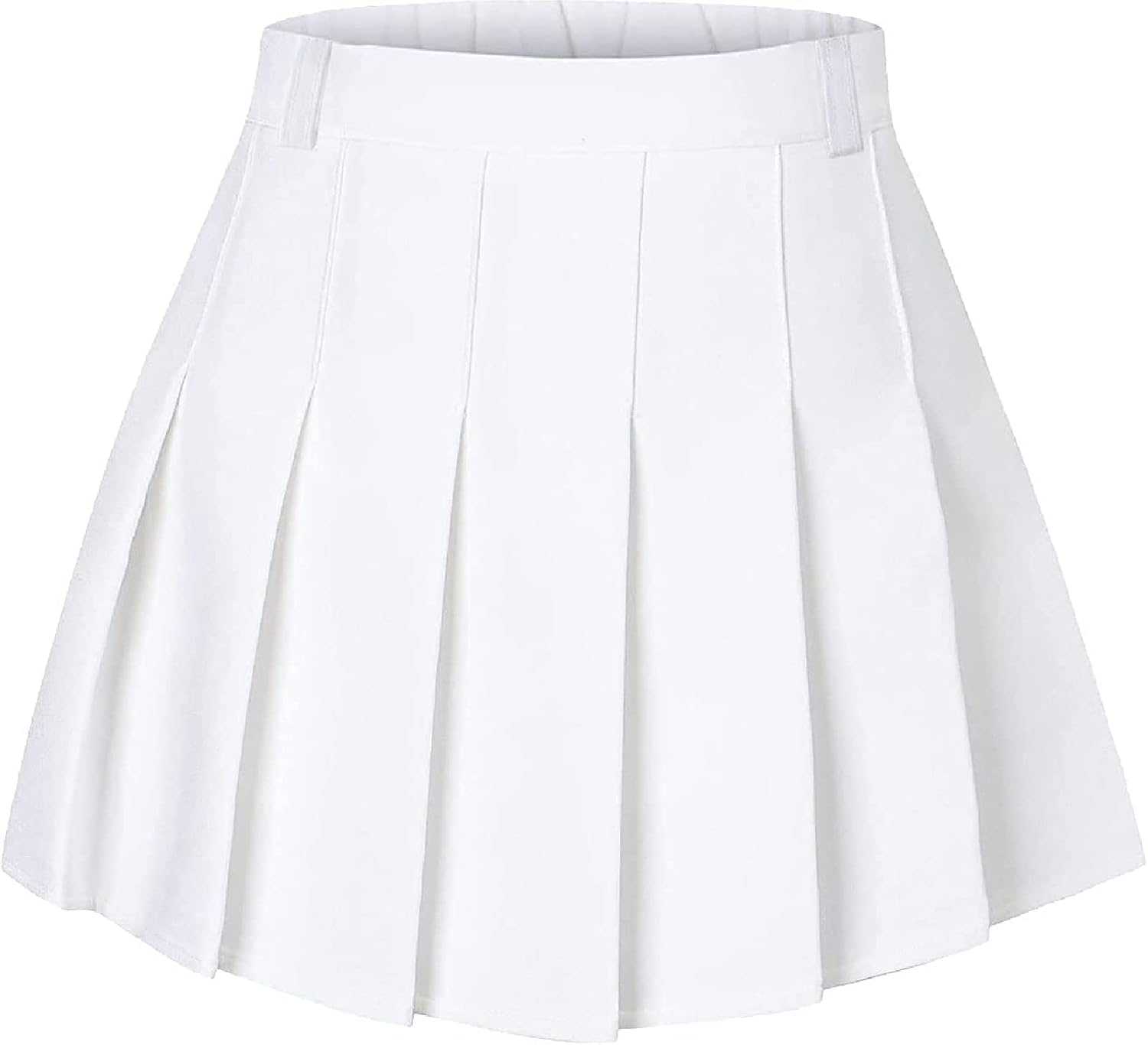 Joe Wenko Girls Women's Pleated Skirt, High Waist School Uniform A-Line Short Skirt