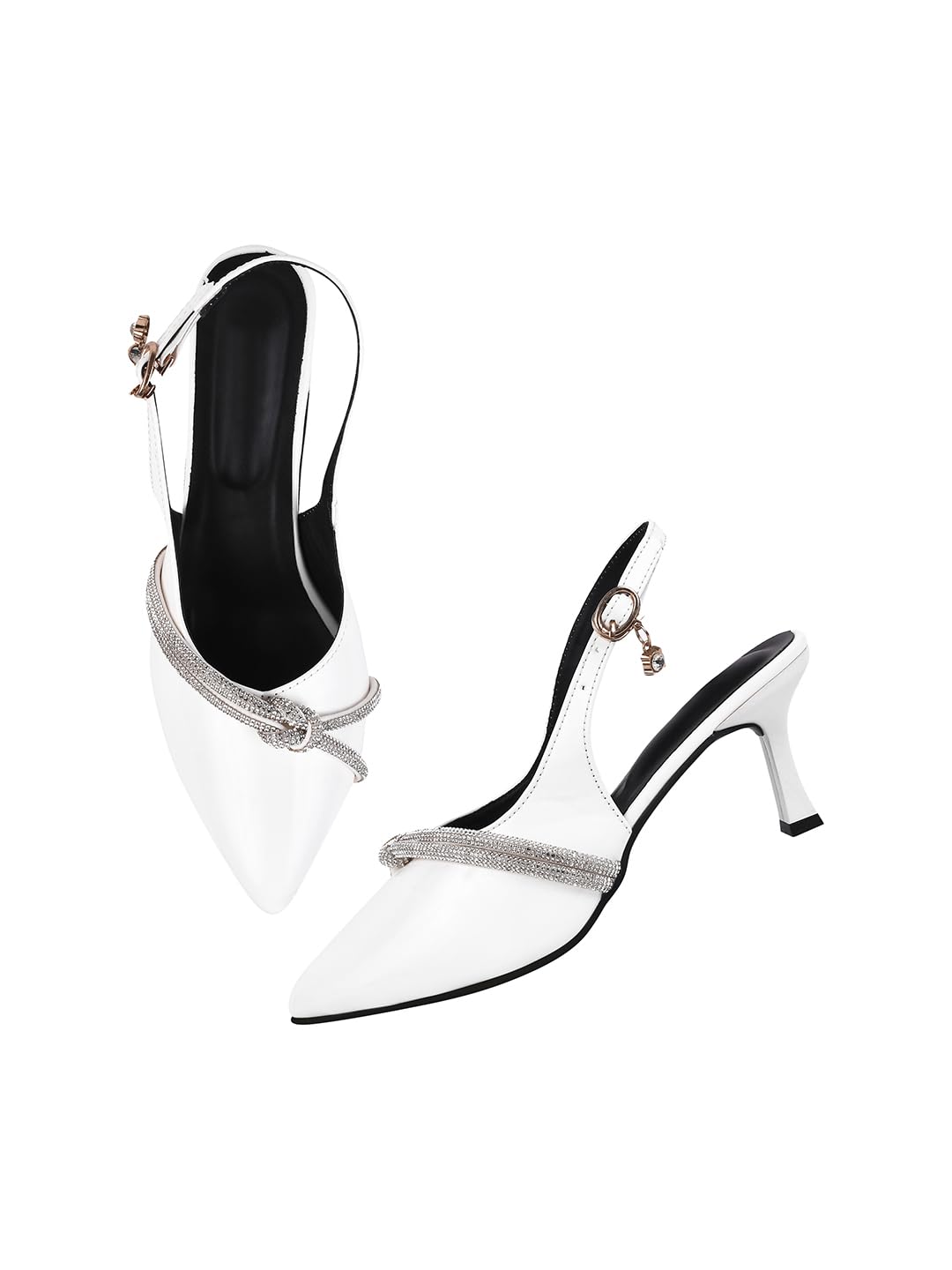 TRYME Womens Glittery & Shimmery Pointed Stiletto Heel Pump Shoes for Party and Formal Occasions (B0CPBXRNJM) Amazon Price History, Amazon Price Tracker