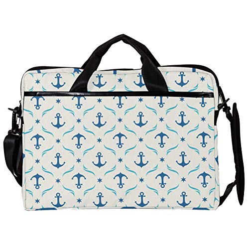 Bolso bandolera para portátil de 14 a 15 pulgadas Blue Anchors azul
