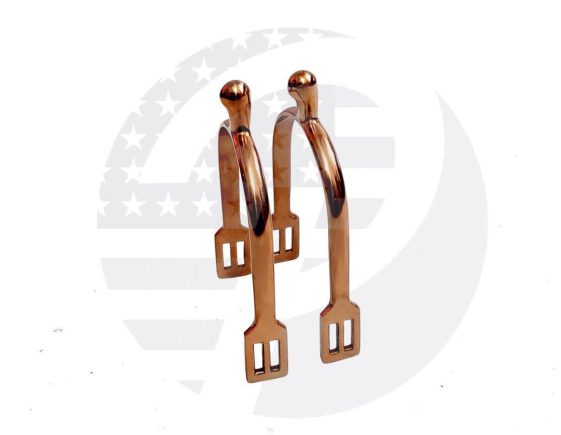 Rose Gold Color Horse Spurs Horse Riding Spurs Light Weight