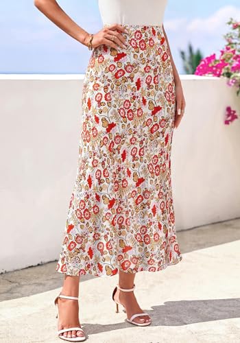 Image of BTFBM Satin Skirts for Women Trendy 2026 Summer Fall