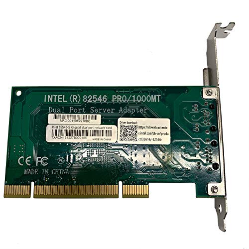 AYA Dual RJ45 Ethernet Port Pro/1000MT PCI Gigabit Desktop Network Adapter con Intel 82546-S Chipset miniatura 5