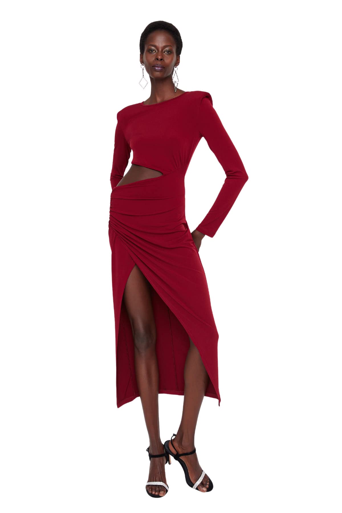 Trendyol Abito da Cocktail A Maniche Lunghe da Donna NAN