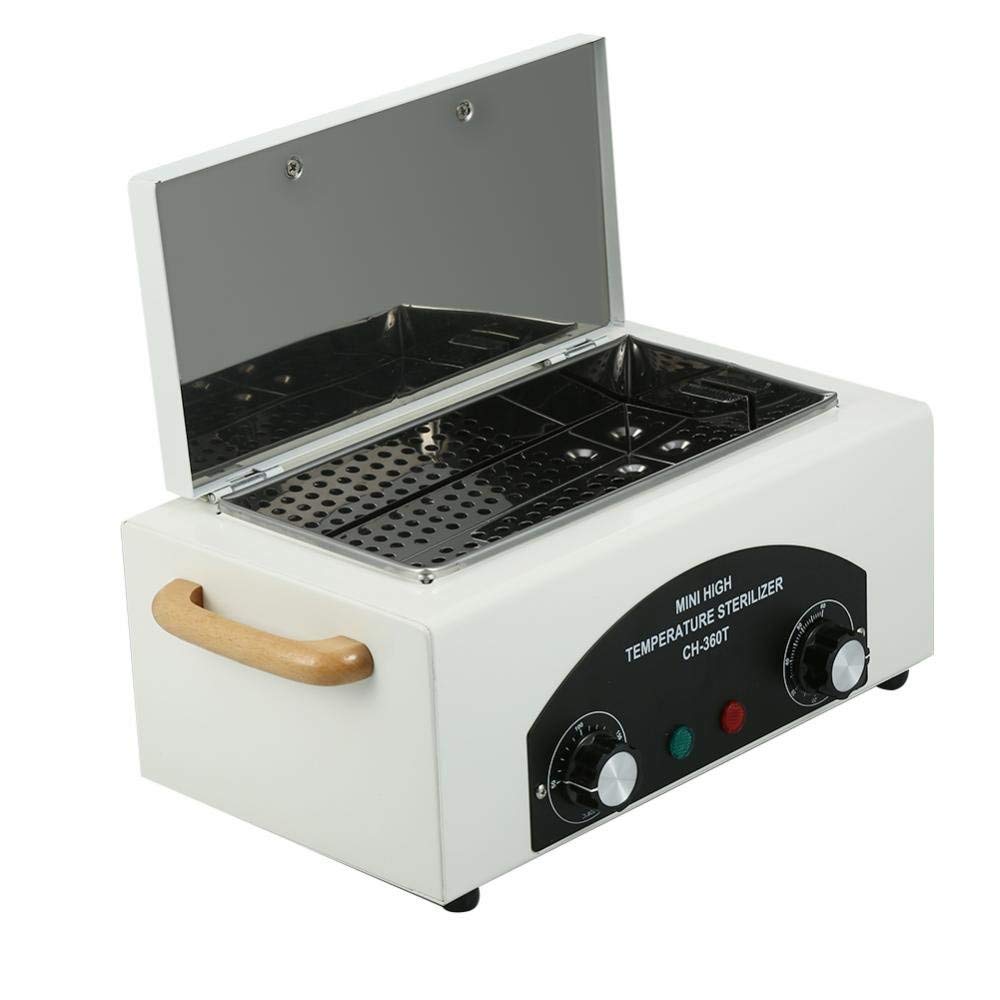 Sterilizzatore ad alta temperatura per unghie e strumenti dentali - Serbatoio smontabile in acciaio inossidabile per parrucchieri e manicure professionali