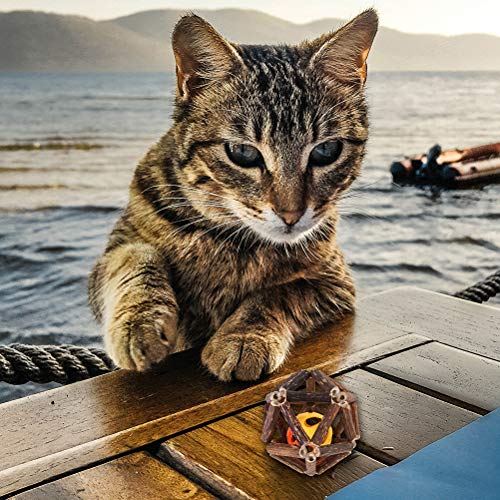Mutian Polygonum Bell Toy Ball Cat Snacks Molar Dentes Limpando Dentes Spit Peludo Toy 2pcs (bell ba